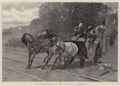 An Exciting Moment at a Level Crossing by John Charlton
